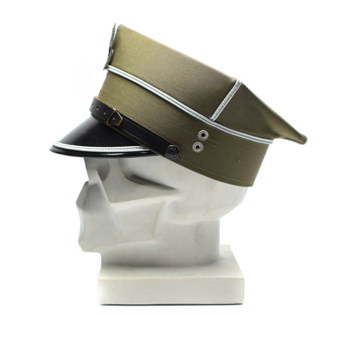 Genuine Polish military visor hat Poland army officer peaked eagle cockade NEW