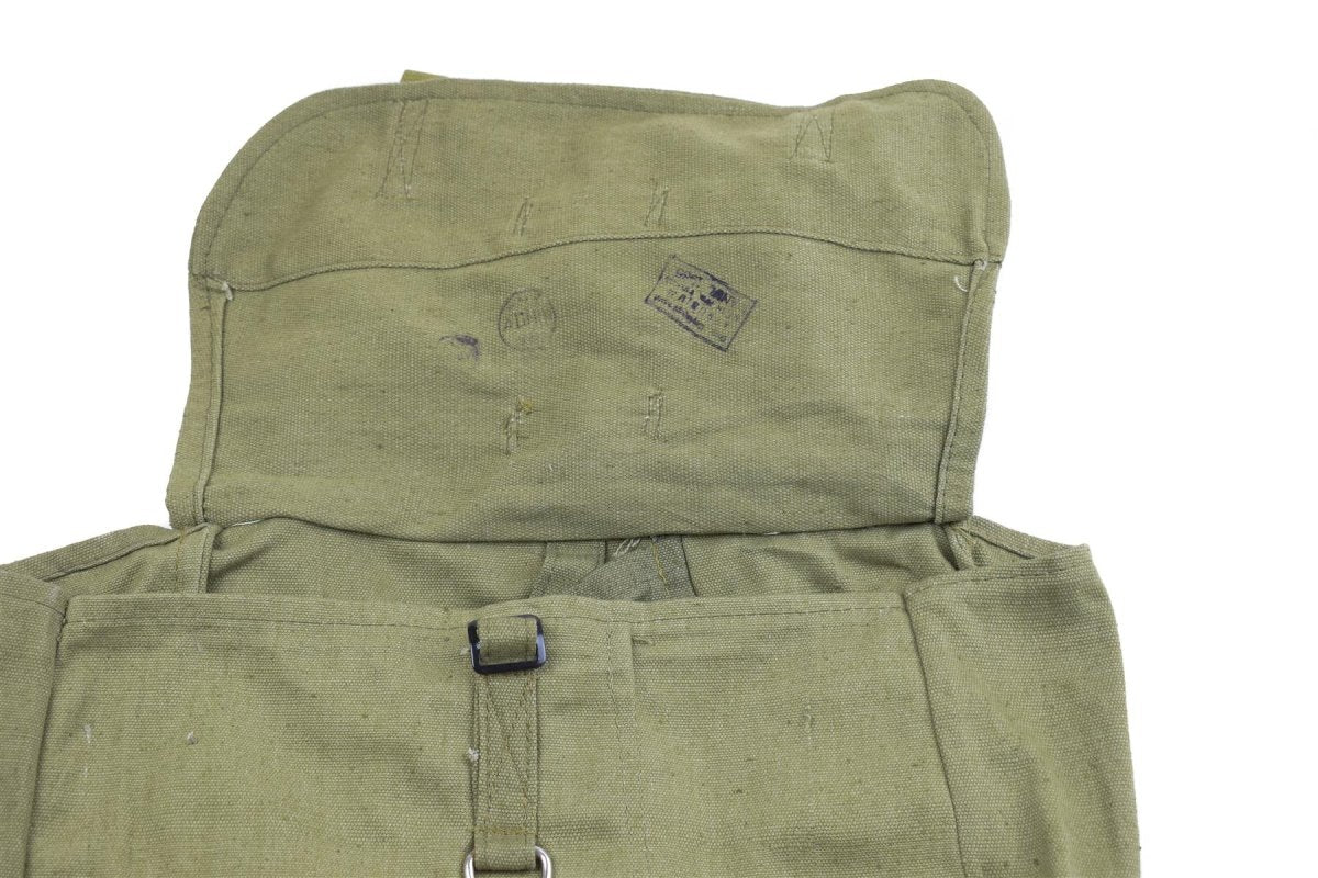 Genuine Romanian army bread bag military surplus Olive canvas haversack OD NEW