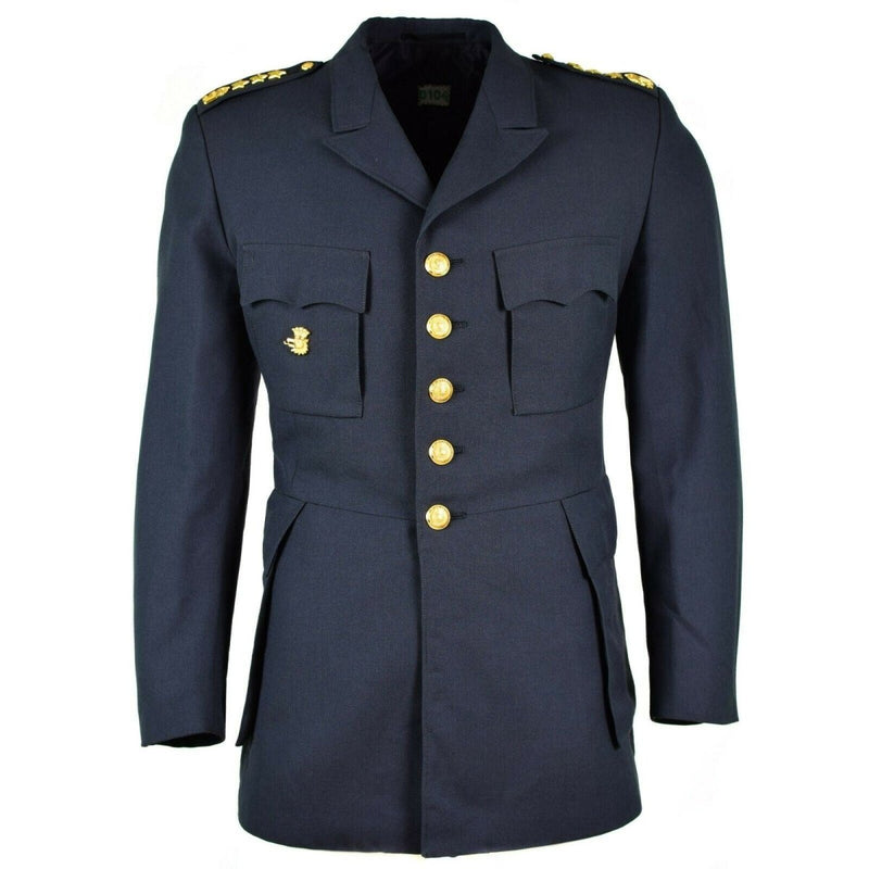 Genuine Swedish army infantry blue parade uniform Sweden military dress jacket - GoMilitar