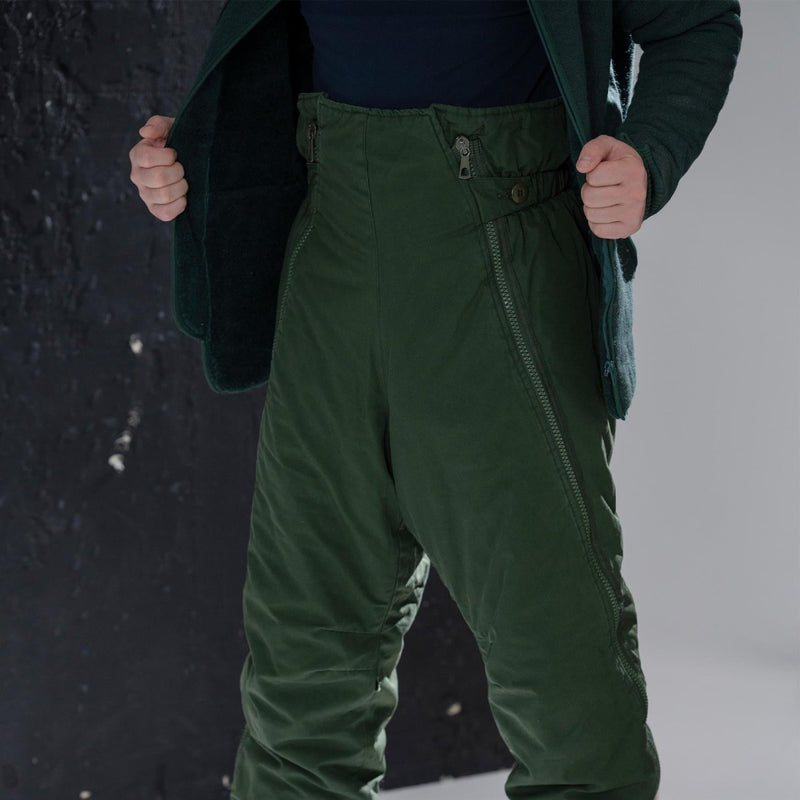 Pantalon de l'armée suédoise authentique isolé M90 vert Pantalon thermique pour temps froid