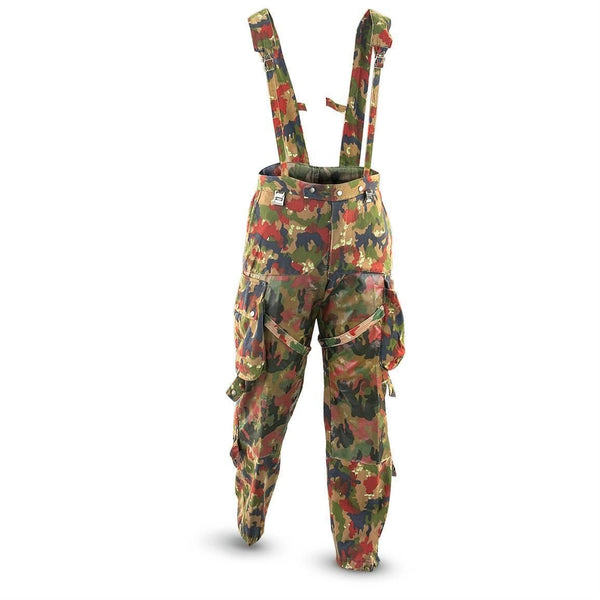 Genuine Swiss army field trousers M70 Switzerland combat Camo sniper pants - GoMilitar