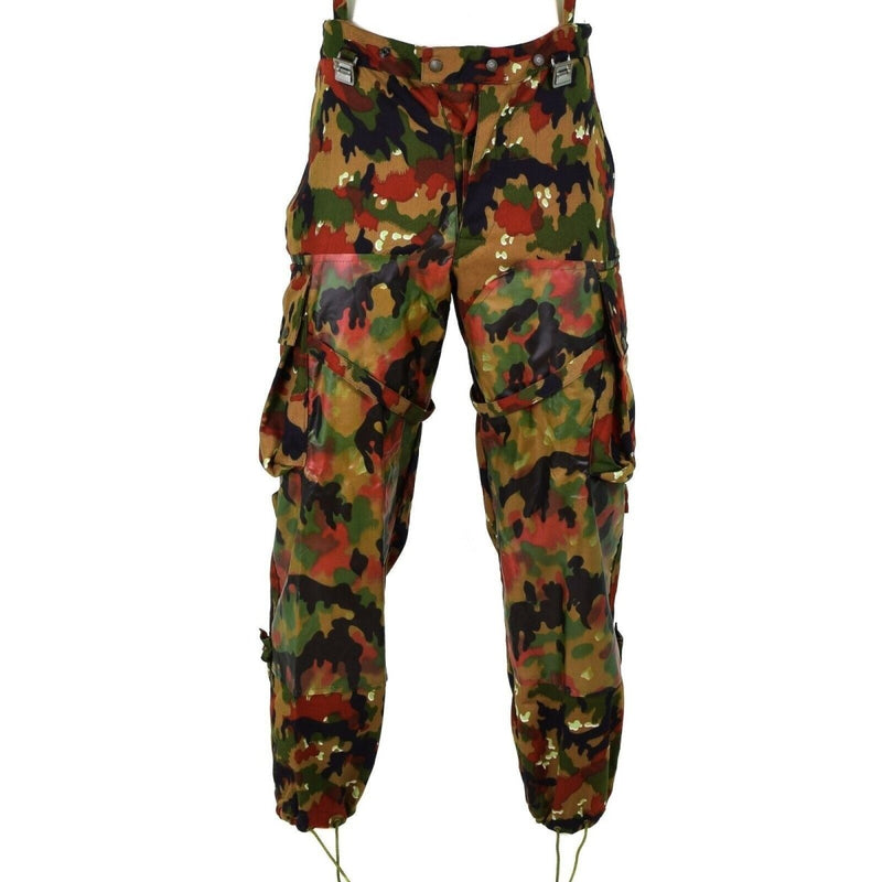 Genuine Swiss army field trousers M70 Switzerland combat Camo sniper pants NEW - GoMilitar
