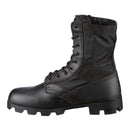 Genuine U.S. Army Jungle black leather PANAMA combat boot with durable nylon, reinforced toe, and rugged sole for traction.