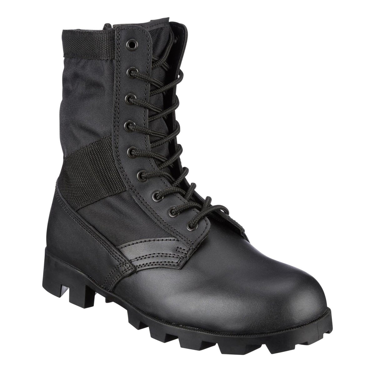 Véritables bottes de combat militaires PANAMA en cuir noir de l'armée américaine Jungle NEUF