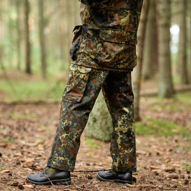 Pantalon cargo de style militaire allemand, pantalon de combat de l'armée de camouflage flecktarn ACU