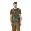 Helikon-Tex T-shirt classique à manches courtes, coupe décontractée, en coton, camouflage des bois