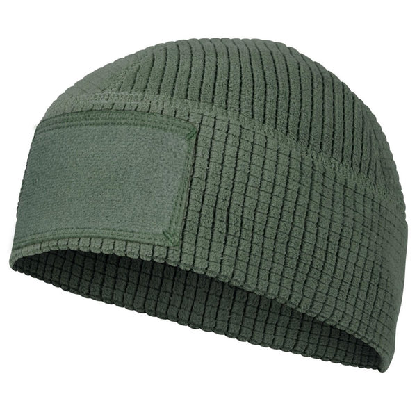 Bonnet Helikon-Tex Range Beanie Cap Grid Fleece Chapeau d'hiver tactique Équipement chaud Olive