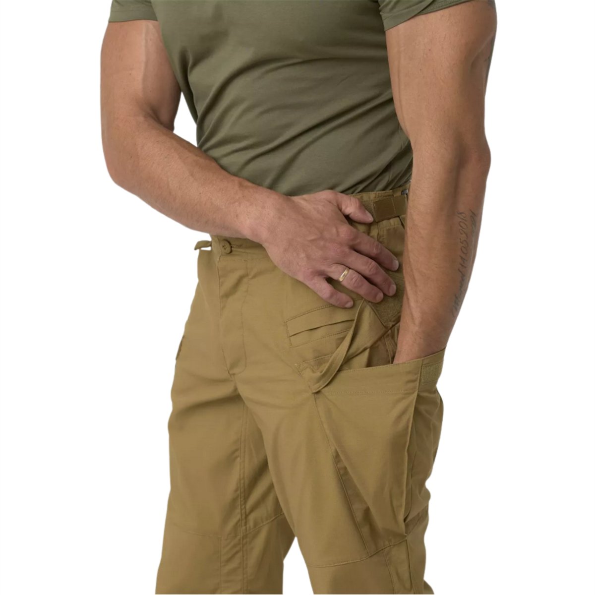 Pantalon tactique Helikon-Tex SFU Next Mk2 Ripstop réglage multi-points Woodland