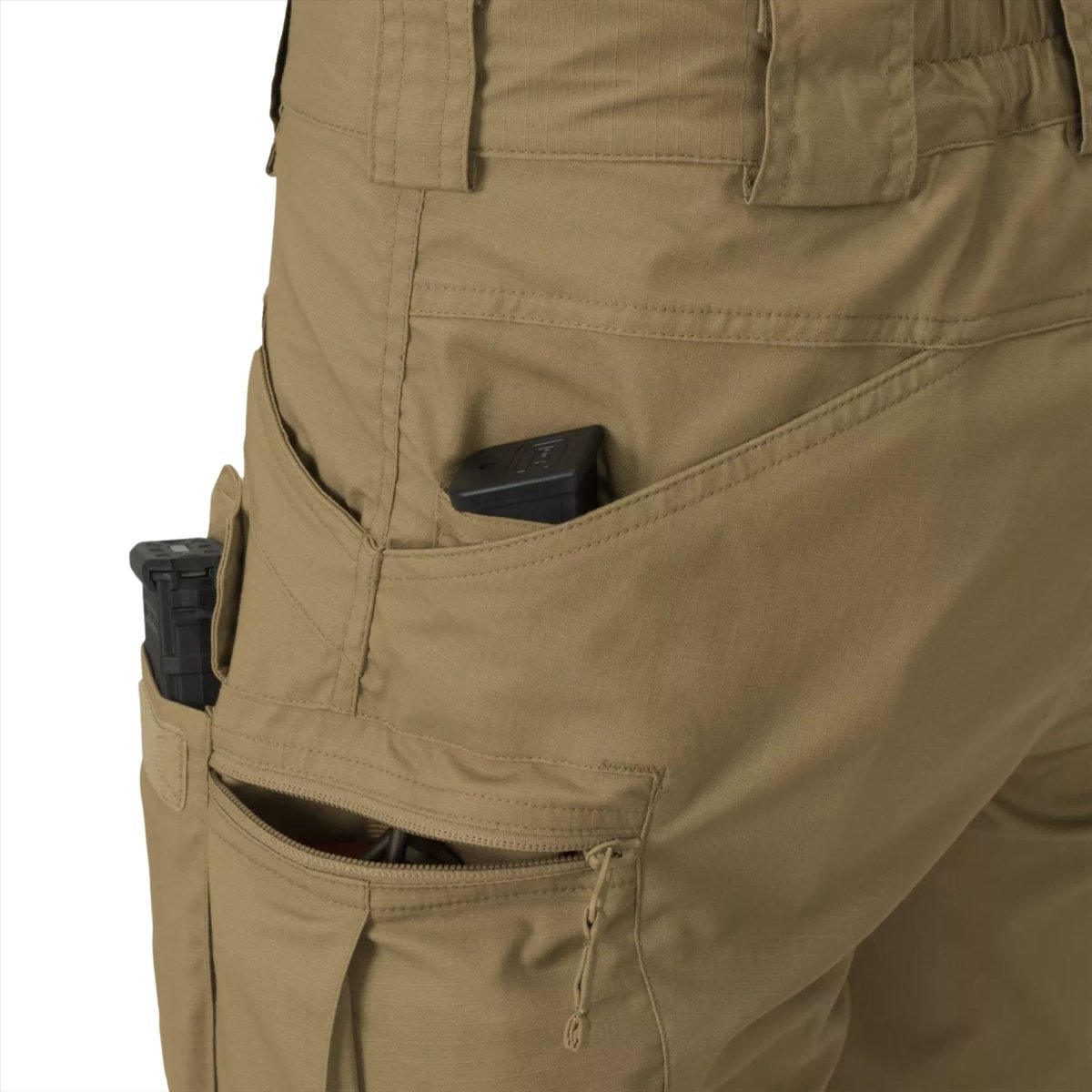 Helikon-Tex Short Tactique Urbain Poches Cargo PolyCoton Ripstop Gris