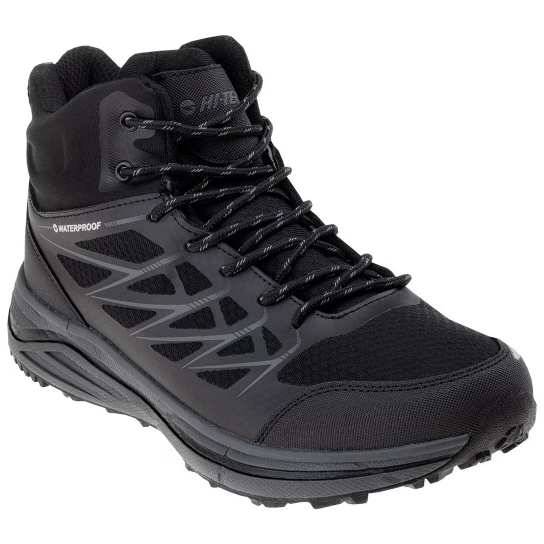HI-TEC Hewila MID WP Tactical Boots Breathable Waterproof Reinforced Toe Black