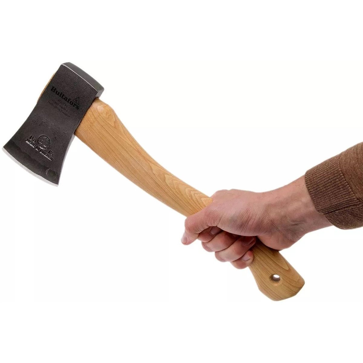Hache forgée à la main HULTAFORS H006SV, hache en acier au carbone, manche en bois d'hickory durable