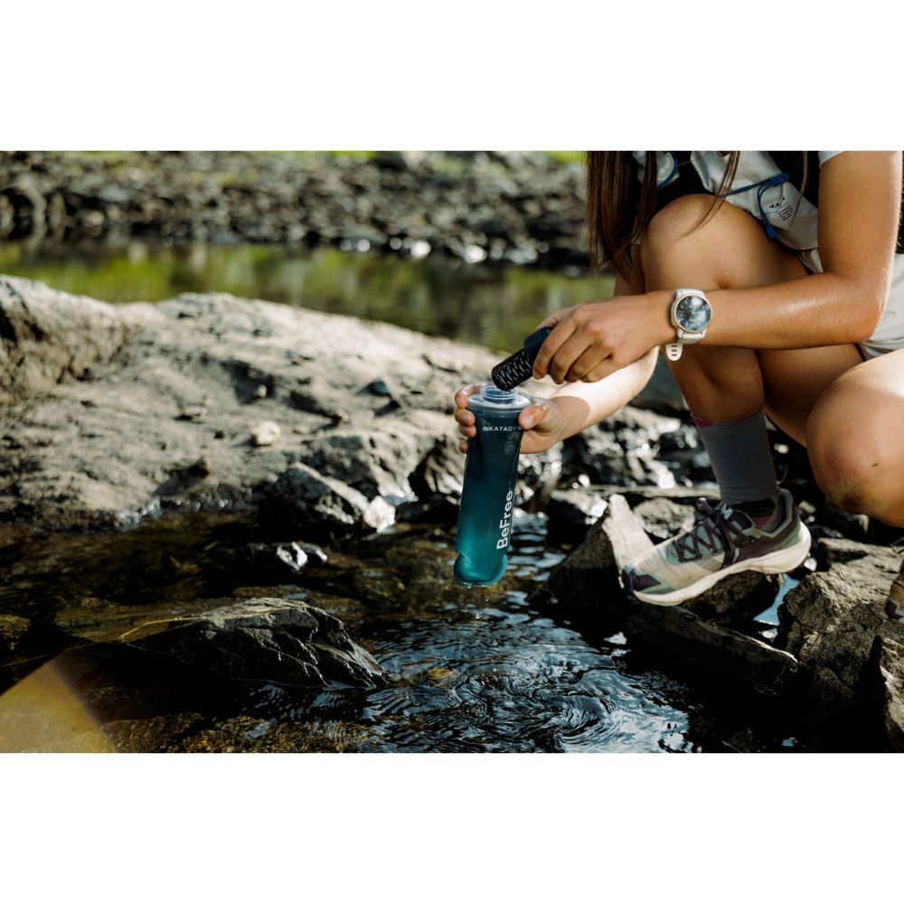 Katadyn BeFree AC 0,5 L filtre à eau flacon souple randonnée camping bleu ardoise