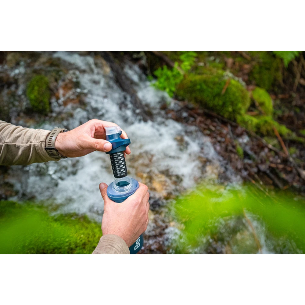 Katadyn BeFree AC 0,5 L filtre à eau flacon souple randonnée camping bleu ardoise