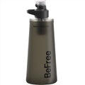 Katadyn BeFree AC 1L Filtre à Eau Bouteille Pliable Technologie EZ Clean Noir