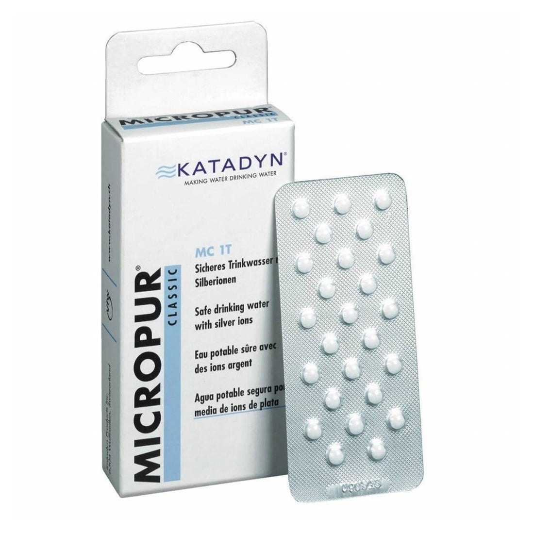 Katadyn Micropur Classic MC 1T Comprimés de purification d'eau 2x25 Utilisation à long terme