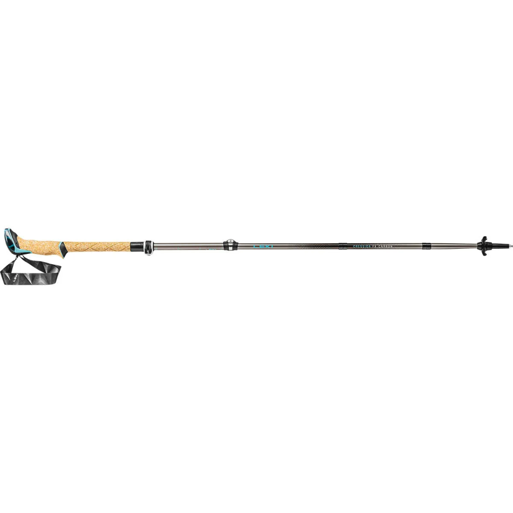LEKI Cressida FX Carbon Trekking Poles Paire de bâtons de randonnée pliables pour femme 100-120 cm