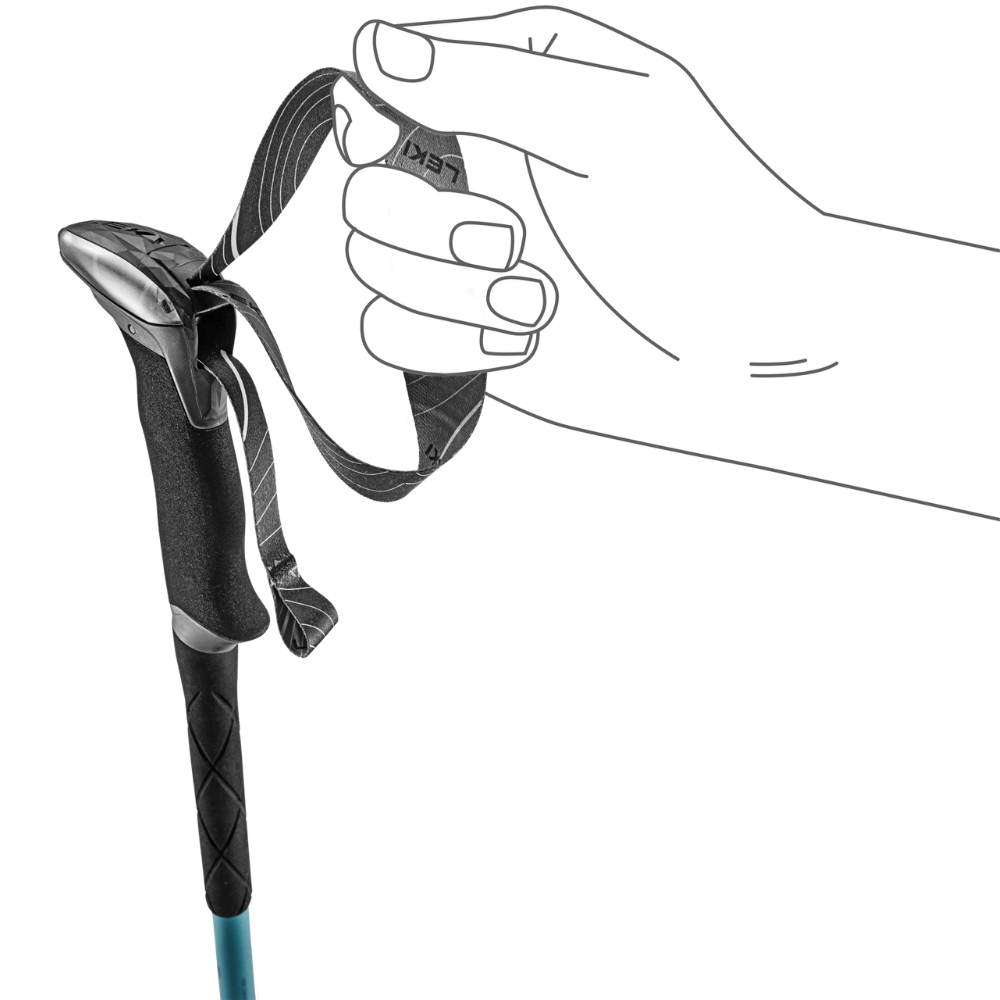 LEKI Makalu Lite AS Trekking Poles Adjustable Anti-Shock Hiking Pair 100-135cm