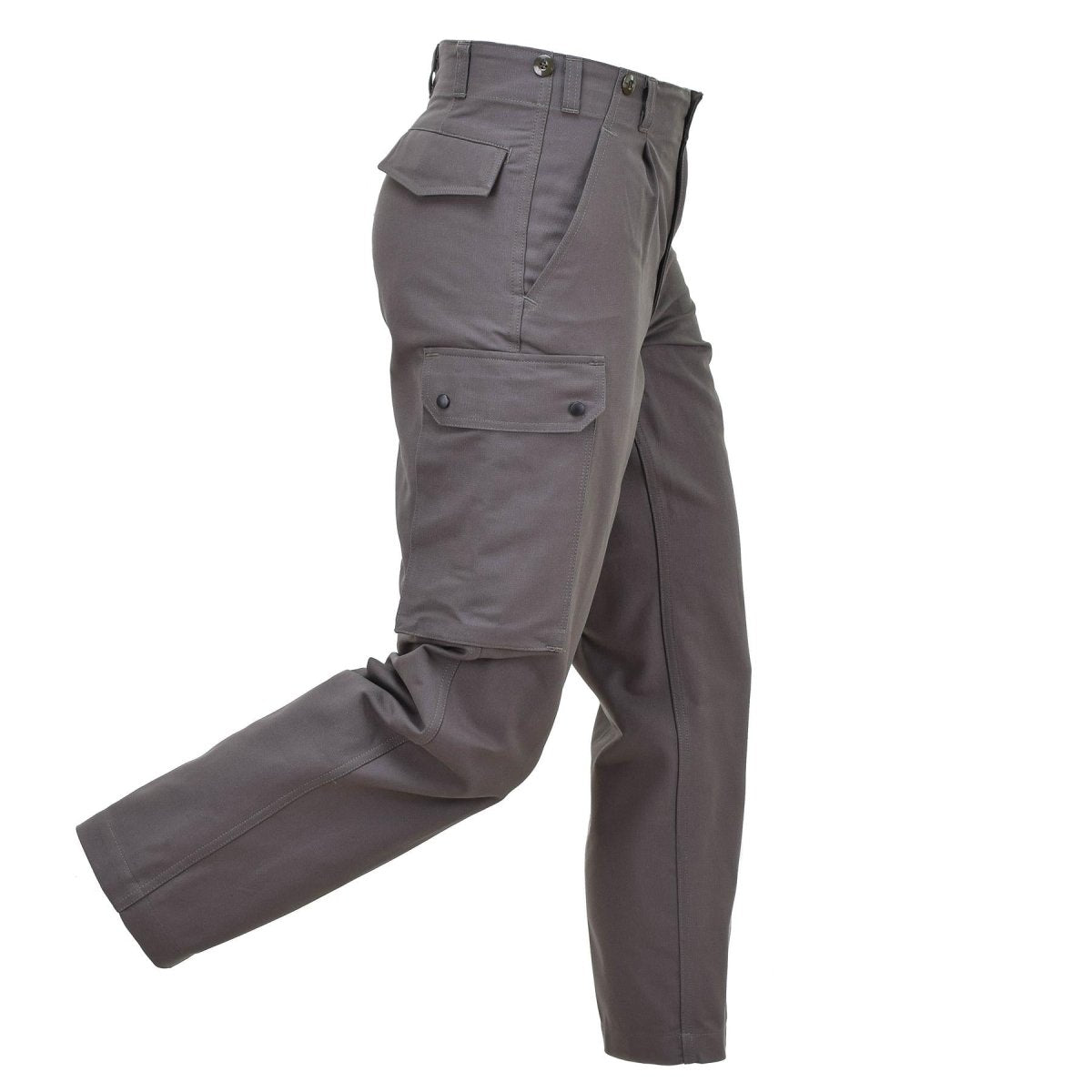 Leo Kohler field pants combat military troops cargo trousers cotton solid olive