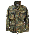 Veste tactique de combat militaire légère Leo Kohler, motif camouflage flecktarn