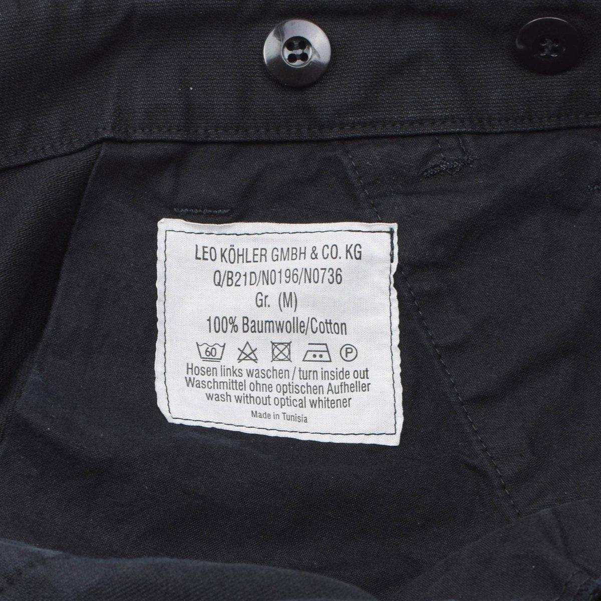 Bermuda militaire Leo Kohler, short de randonnée longueur genou, noir