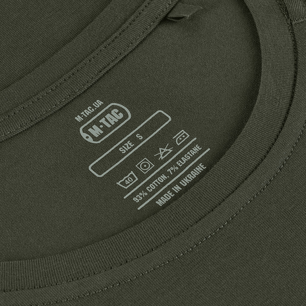 M-Tac 93/7 T-shirt d'été coupe confortable en coton stretch léger olive militaire