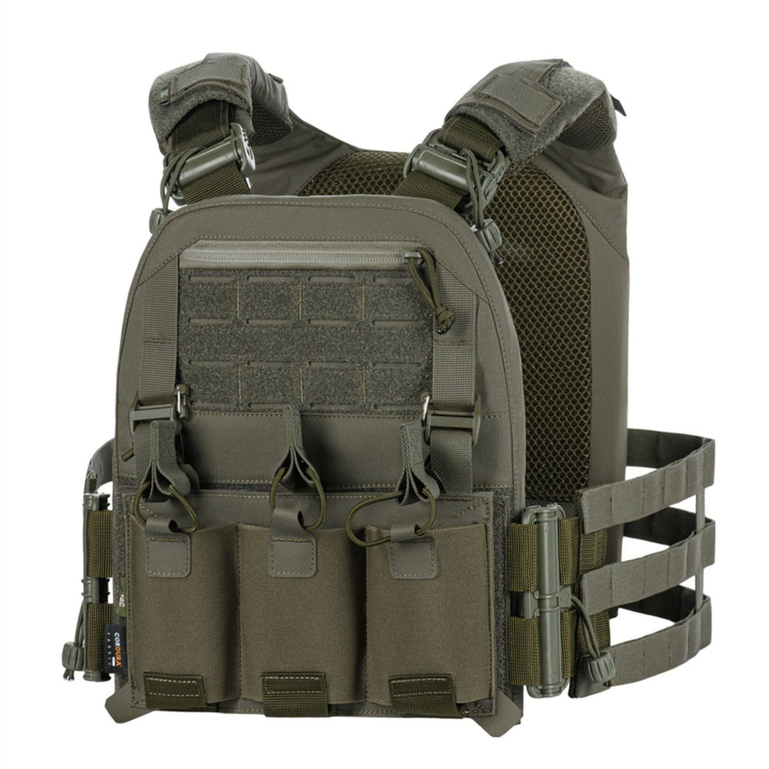 M-TAC Cuirass FAST Elite Tactical Plate Carier Duraflex Fasteners Cordura Olive