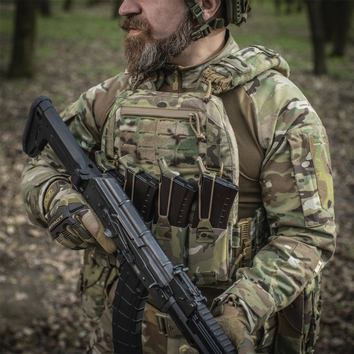 M-TAC Cuirass QRS FAST Tactique Plaque Transporteur MOLLE Compatible MTP Camo