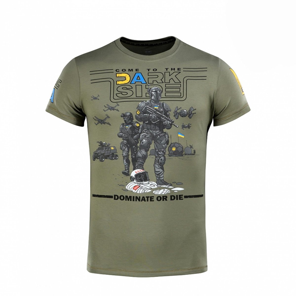 T-shirt classique de style militaire M-TAC sous-vêtement à manches courtes drapeau ukrainien Olive