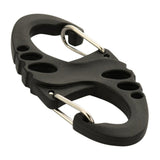 M-TAC S-Hook Mousqueton Tactique Léger Utilitaire Gear Clip Crochet Noir