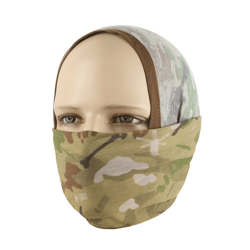 M-TAC Tactical Neck Gaiter Lightweight Jersey Knit Face Cover Camouflage