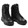 Bottes de combat Magnum Strike Force 8.0 en cuir, chaussures de randonnée tactiques noires