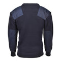 Pull commando de style armée allemande de marque MFH, pull bleu respirant, NEUF