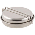 Ensemble de casseroles de camping en acier inoxydable de 5 pièces de marque MFH pour la randonnée et le trekking