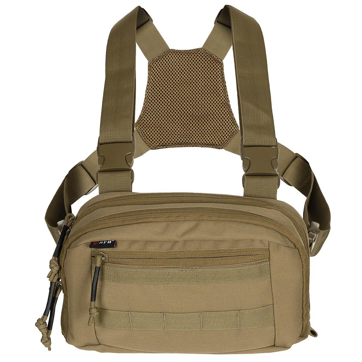 MFH Chest Pack Recon Tactical Chest Bag Molle Organizer System Multicolor