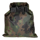 MFH 1L waterproof drybag in M05 Finnish camouflage with roll-top closure and durable ripstop fabric design.