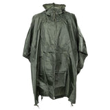 MFH Poncho Capuche réglable imperméable coupe-vent tissu RipStop coutures soudées