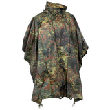 MFH Poncho Capuche réglable imperméable coupe-vent tissu RipStop coutures soudées