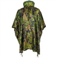 MFH Poncho Tent à capuche PU Rip Arrêt Rip Material Light Light M05 Camouflage