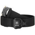 MFH Ceinture tactique à dégagement rapide élastique réglable en polypropylène noir