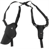 MFH Shoulder Holster Left Handed Adjustable Fit Mag Pouch Double Safety Catch