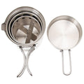 MFH Travel stainless steel cooking set camping mess kit trekking hiking pot pan