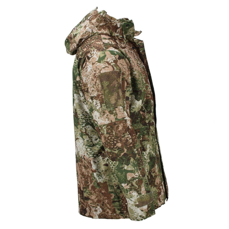 MIL - TEC army rain wet weather jacket Gen II with fleece liner waterproof hooded - GoMilitar