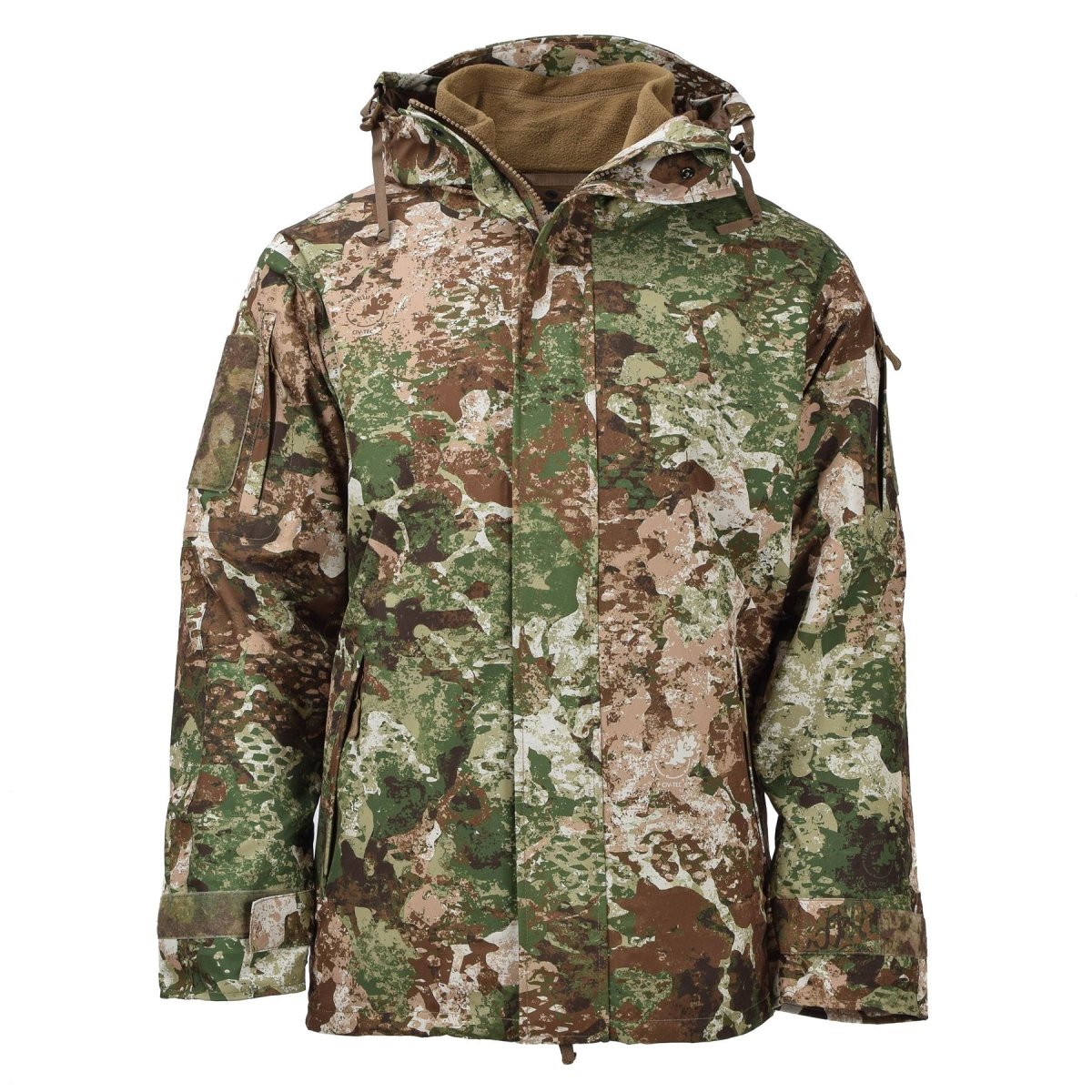 MIL-TEC army rain wet weather jacket Gen I with fleece liner waterproof hooded