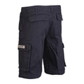 Short parachutiste léger en moleskine noire prélavée de style militaire de marque Mil-Tec