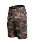 Short militaire cargo BDU de marque Mil-Tec style militaire camouflage Woodland bermuda