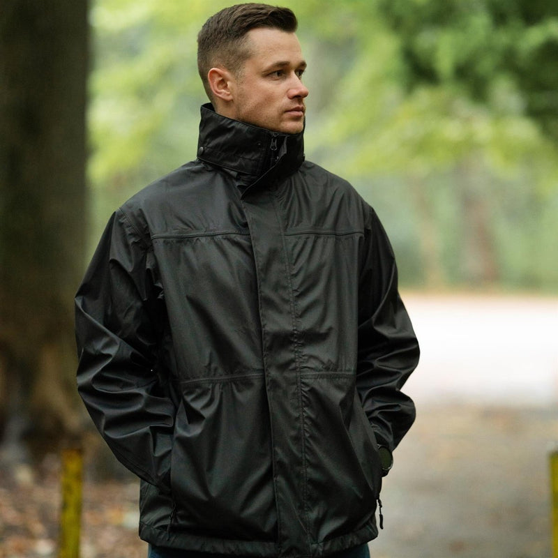 Veste de pluie de marque Mil-Tec Noir imperméable Hommes Vêtements de pluie résistants à l'eau hommes