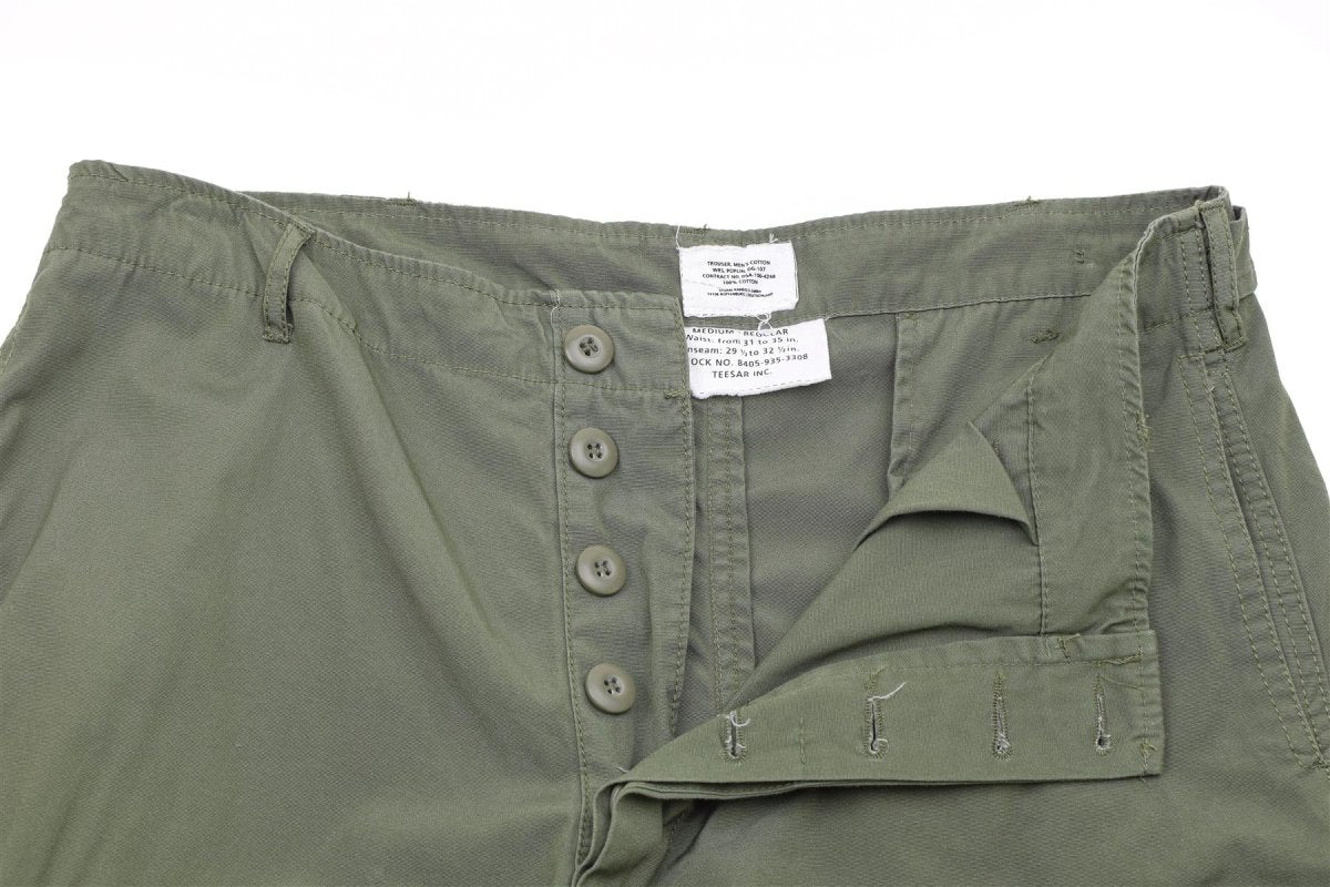 Mil-Tec Brand U.S. Army M64 Vietnam jungle style OD combat pants soldiers BDU