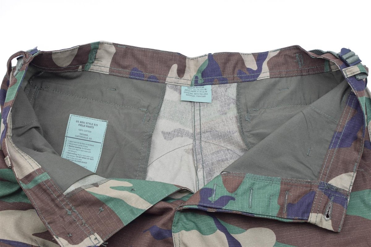 Mil-Tec Brand U.S Army Style ripstop BDU pants multicolor cargo trousers