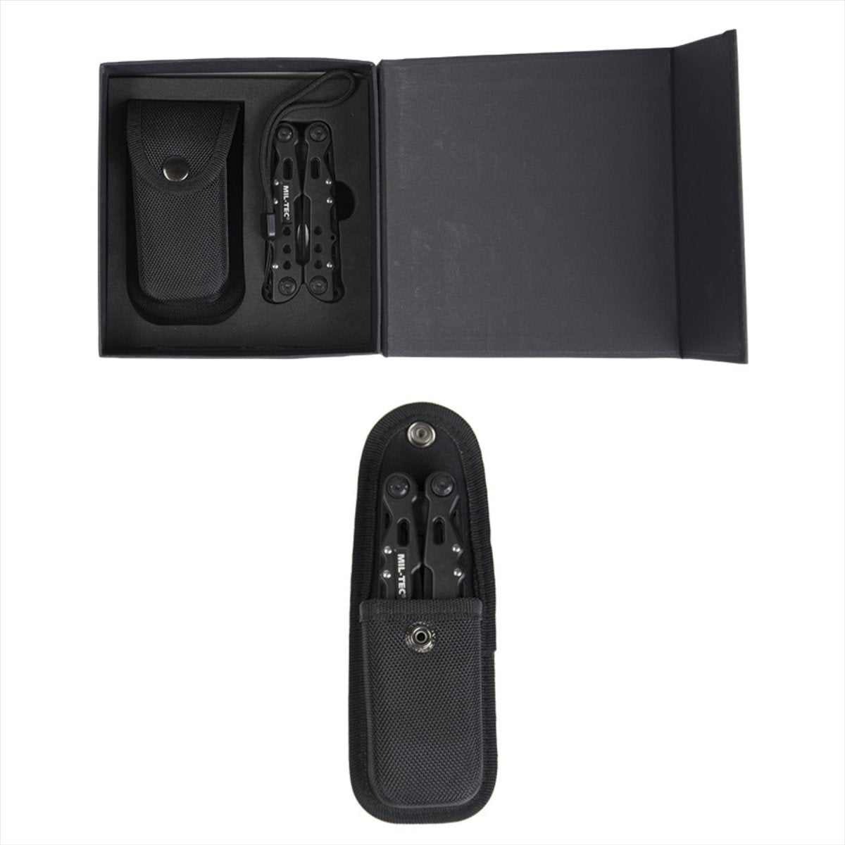 Mil-tec cobra multi-outils couteau de poche 9 outils disponibles en aluminium Black