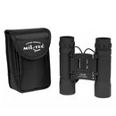 MIL-TEC Collapsible Binoculars 10x25 Clear View Protective Nylon Bag Black - GoMilitar